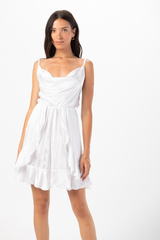 Aura Silk Mini Dress