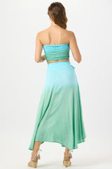 Azure Wrap Skirt
