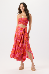 Azure Wrap Skirt