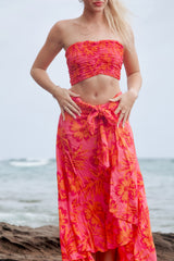 Azure Wrap Skirt
