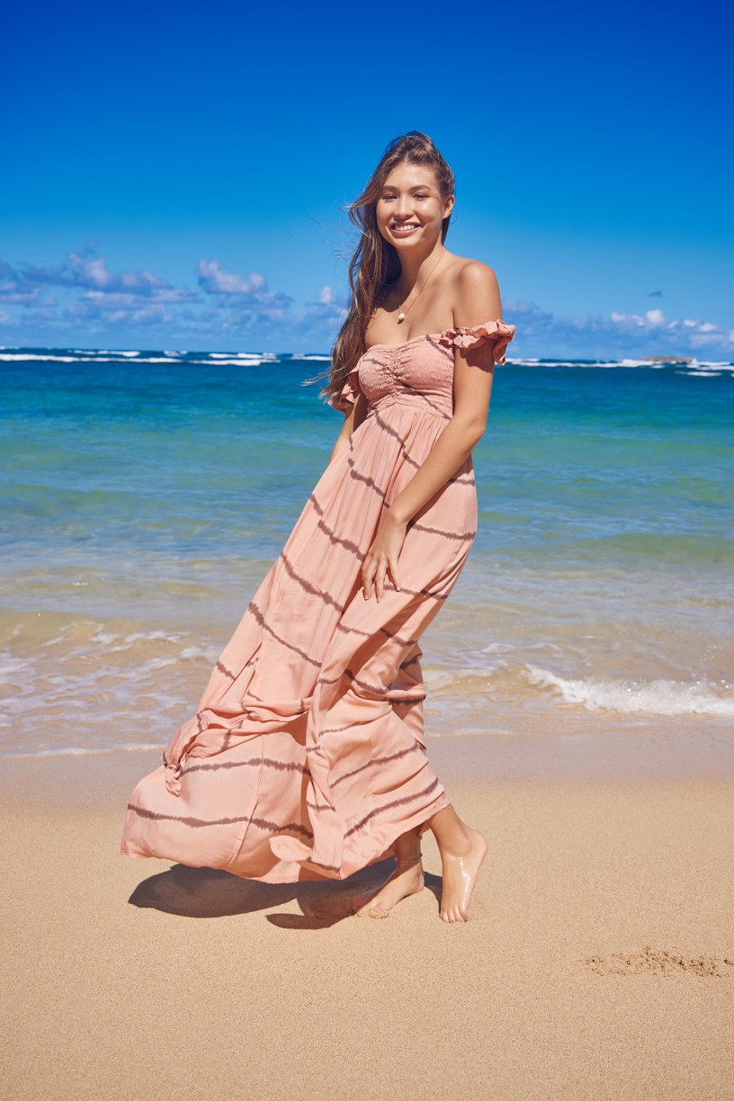 Petite hawaiian top maxi dress