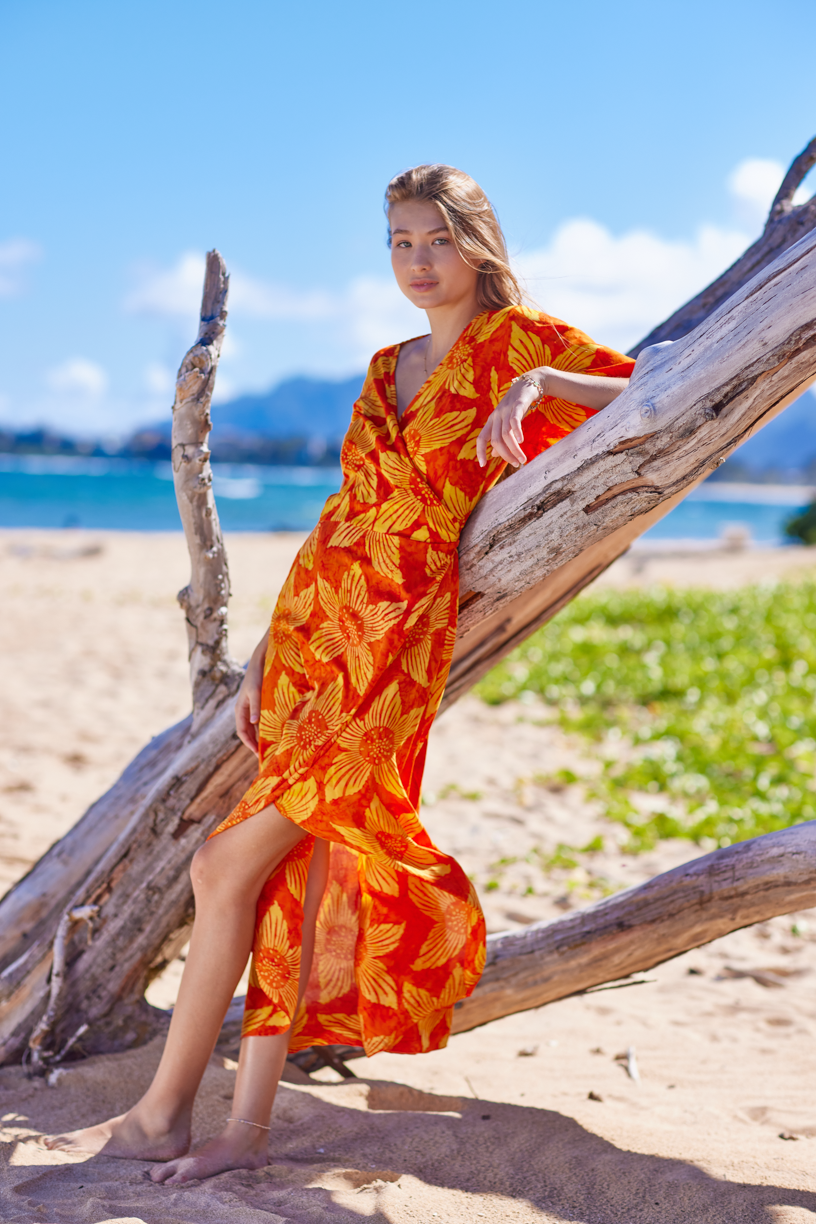 Lahaina Maxi Dress - Boho Beachwear - Soft, Stretchy, & Flattering Fit - Tiare Hawaii