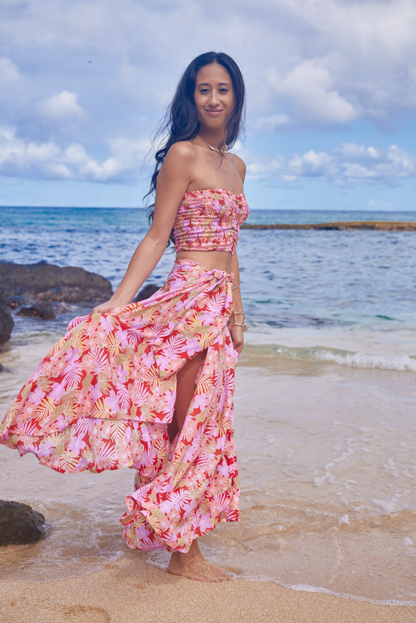 Azure Wrap Skirt Tiare Hawaii