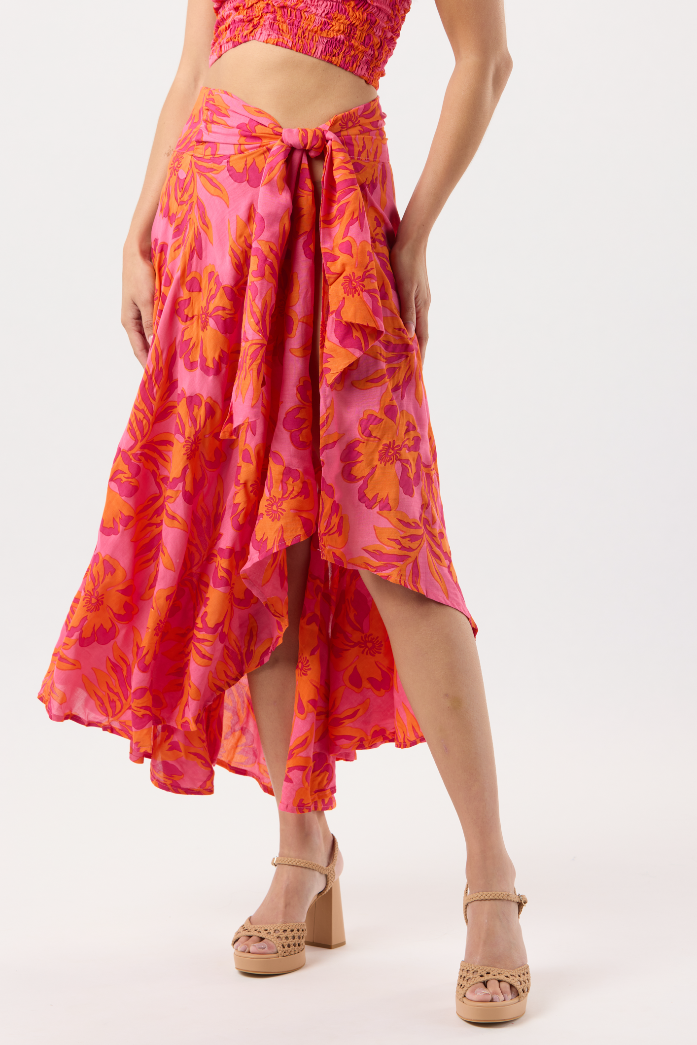 Azure Wrap Skirt