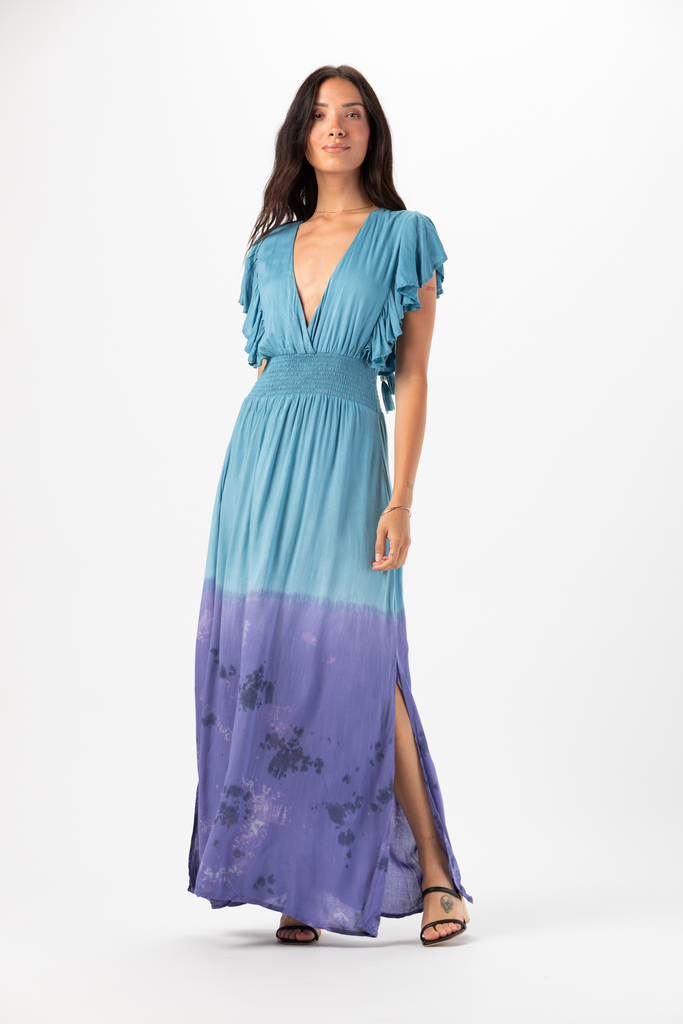 Tiare Hawaii Women's Cover Up Jasmine Ombre Maxi Dress Swim Pink Size Regular main image 1