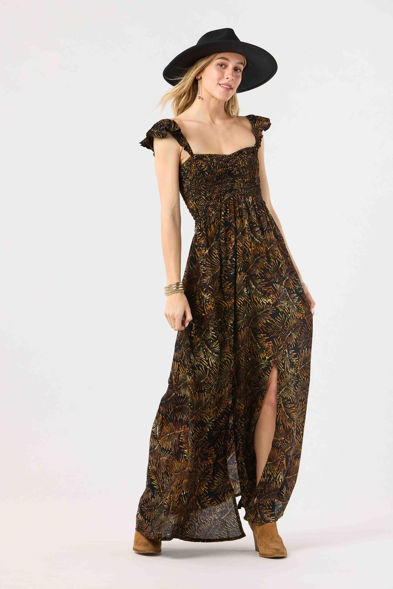 chinese dress ladies Hollie Maxi Dress | Hawaiian Apparel & Beachwear | Aqua Lavender Ombre | One Size main image 0