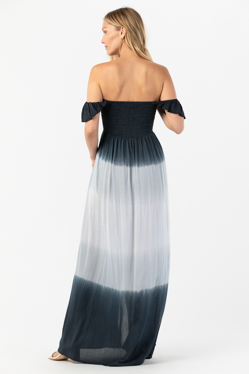 Hollie Maxi Dress | Hawaiian Apparel & Beachwear | Black Grey Ombre | One Size | Tiare Hawaii Hollie Maxi Dress | Hawaiian Apparel & Beachwear | Black Grey Ombre | One Size | Tiare Hawaii