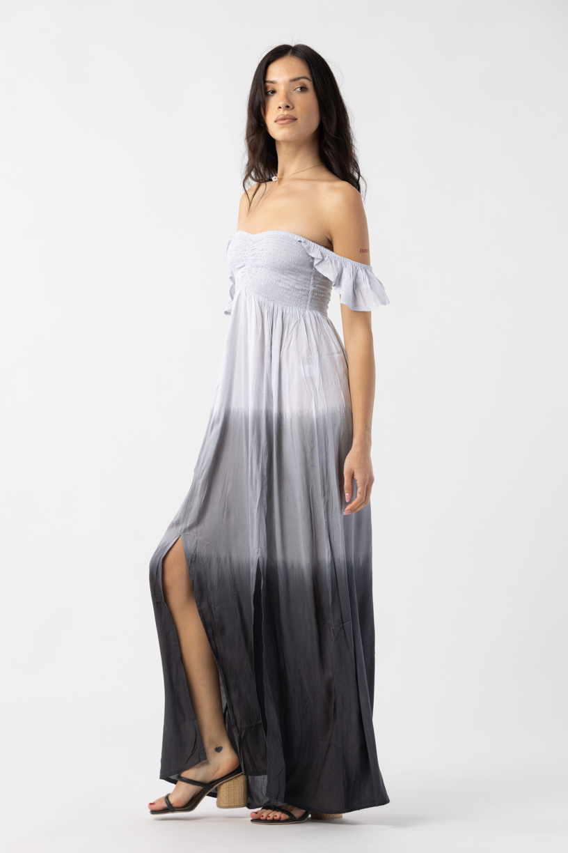 Hollie Maxi Dress | Hawaiian Apparel & Beachwear | Grey Gradasi | One Size | Tiare Hawaii Hollie Maxi Dress | Hawaiian Apparel & Beachwear | Grey Gradasi | One Size | Tiare Hawaii