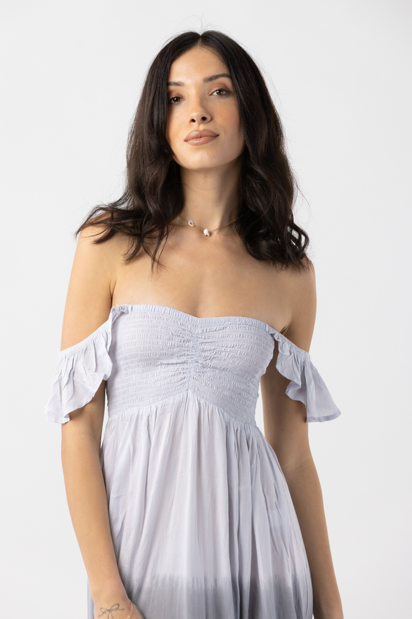 Hollie Maxi Dress | Hawaiian Apparel & Beachwear | Grey Gradasi | One Size | Tiare Hawaii Hollie Maxi Dress | Hawaiian Apparel & Beachwear | Grey Gradasi | One Size | Tiare Hawaii