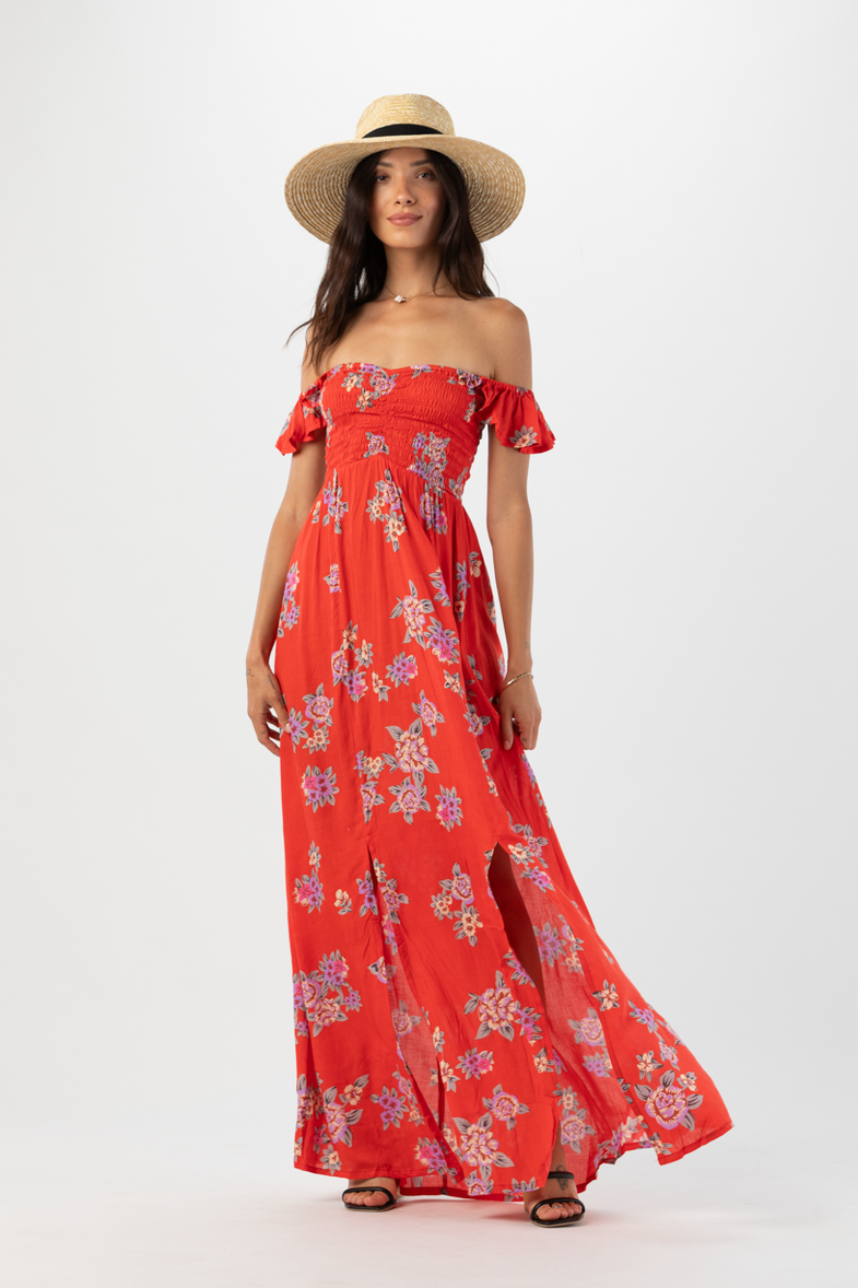 hollie maxi dress tiare hawaii Hollie Maxi Dress | Hawaiian Apparel & Beachwear | Black Grey Ombre | One Size