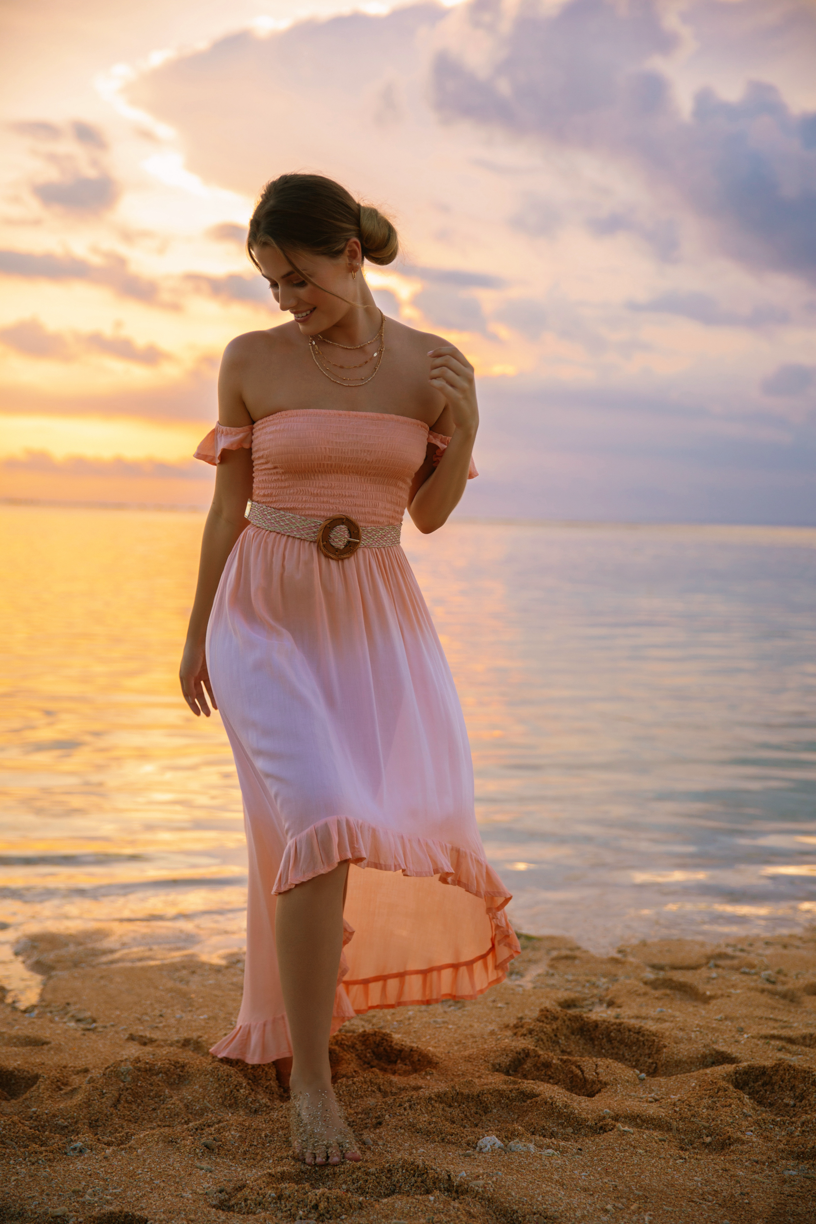 Strapless Lover Maxi Dress | Hawaiian Apparel & Beachwear | Blush Ombre | One Size | Tiare Hawaii Strapless Lover Maxi Dress | Hawaiian Apparel & Beachwear | Blush Ombre | One Size | Tiare Hawaii