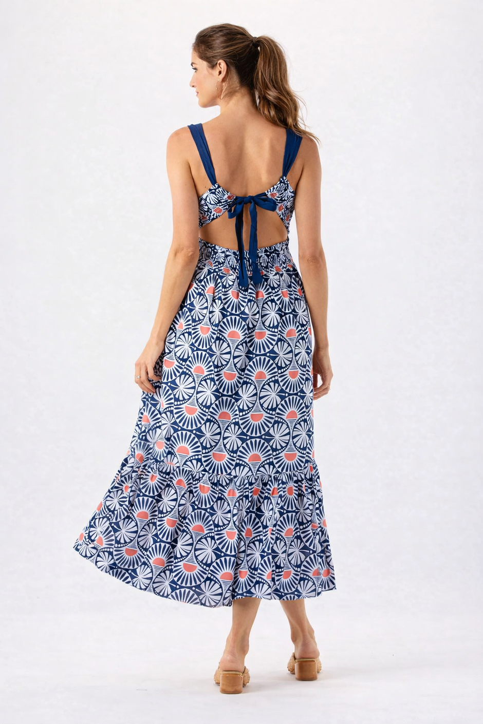 slim fit dress slacks Cloud Cream Maxi Hawaiian Dress for Summer Style main image 0