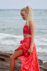 Azure Wrap Skirt