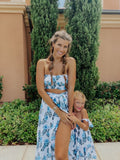 Azure Wrap Skirt